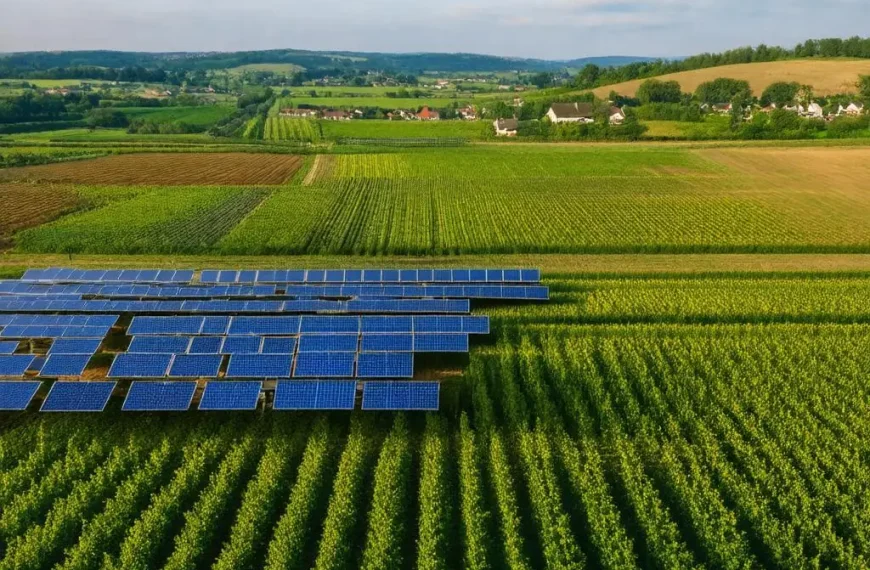 Ernährung und sauberen Strom durch Agrivoltaik