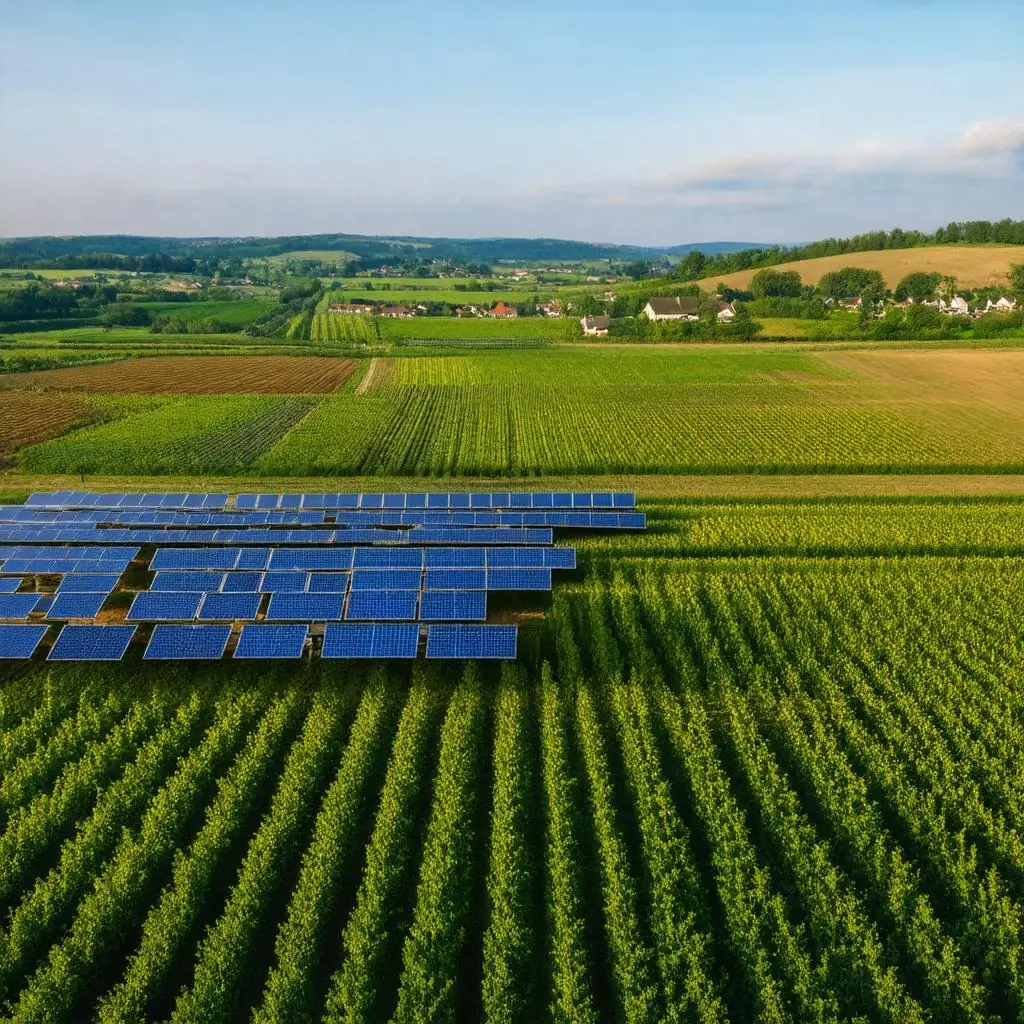 Ernährung und sauberen Strom durch Agrivoltaik