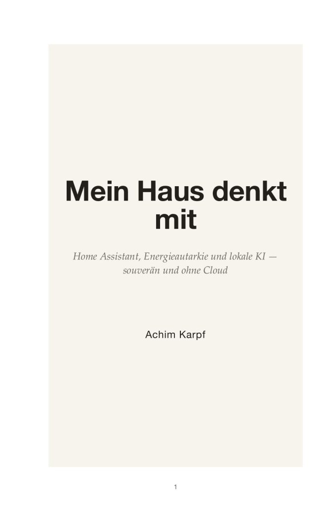 Mein Haus denkt mit – Das Sachbuch (eBook)
