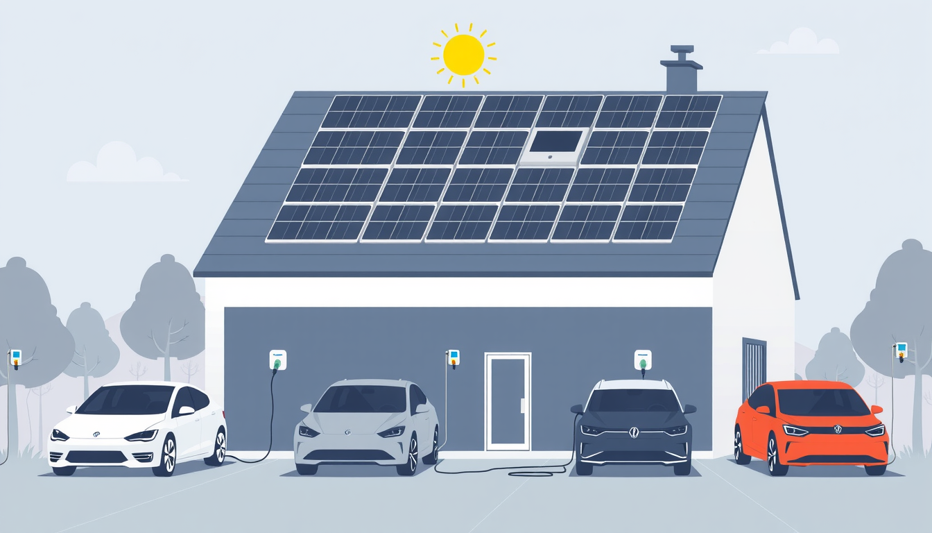 Symbolbild zum Beitrag: Wenn die Formel logt: 29,5 kWp, vier E-Autos und der September-Morgen, der die Widersprüche offenlegte