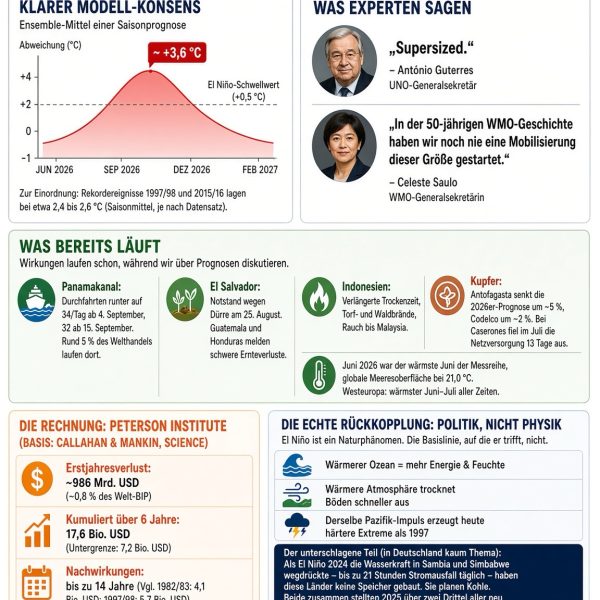 El Niño 2026: Was die WMO heute gesagt&hellip;